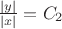 $\frac{\left\lvert{y}\right\rvert}{\left\lvert{x}\right\rvert}=C_2$