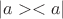 $|a><a|$
