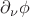 $\partial_\nu \phi$