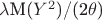 $\lambda$M($Y^2$)/(2$\theta$)