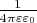 $\frac{1}{4 \pi \varepsilon \varepsilon_0}$
