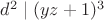 $d^2 \mid (yz+1)^3$
