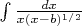 $\int \frac {dx} {x(x-b)^{1/2}}$