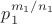 $p_1^{m_1/n_1}$