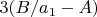 $3(B/a_1-A)$