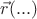 $\vec{r}(...)$