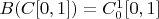 $B(C[0,1])=C_0^{1}[0,1]$