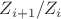 $Z_{i+1}/Z_i $