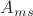$A_{ms}$