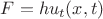 $F = h u_t(x,t)$