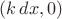 $(k \, dx, 0)$