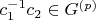 $c_1^{-1} c_2 \in G^{(p)}$