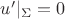 $u'|_\Sigma=0$
