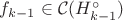 $f_{k-1}\in\mathcal{C}(H_{k-1}^{\circ})$