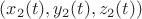 $(x_2(t), y_2(t), z_2(t))$