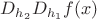 $D_{h_2}D_{h_1}f(x)$ $D_{h_2}D_{h_1}f(x)$