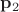 $\mathbf p_{2}$