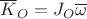 $\overline K_O=J_O\overline \omega$