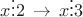 $x\vdots 2\,\to\,x\vdots 3$