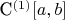 C^{(1)}[a,b]