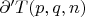 $\partial&rsquo; T(p, q, n)$