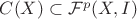 $C(X)\subset \mathcal{F}^p(X,I)$ $C(X)\subset \mathcal{F}^p(X,I)$