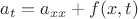 $a_t=a_{xx}+f(x,t)$