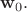 $\textstyle \mathbf{w}_0.$