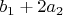 $b_1+2a_2$
