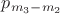 $p_{m_3-m_2}$