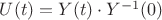 $U(t)=Y(t)\cdot Y^{-1}(0)$