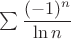$\sum \dfrac{(-1)^n}{\ln n}$