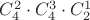 $C_4^2 \cdot C_4^3 \cdot C_2^1$