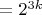 $ =2^{3k}$