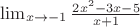 $\lim _{ x\rightarrow -1 }{ \frac { 2{ x }^{ 2 }-3x-5 }{ x+1 }  } $