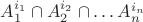 $A_1^{i_1}\cap A_2^{i_2}\cap \ldots A_n^{i_n}$
