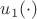 $u_{1}(\cdot)$