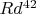 $Rd^{42}$