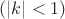 $(|k|<1)$