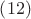 $\left(12\right)$
