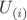 $U_{(i)}$