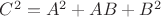$C^2=A^2+AB+B^2$