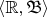 $\langle \mathbb R, \mathfrak B\rangle$