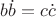 $b\dot{b}=c\dot{c}$