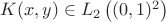 $K(x,y)\in L_2\left((0,1)^2\right)$
