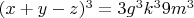 $(x+y-z)^3=3g^3k^39m^3$