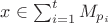 $x\in \sum_{i=1}^{t}M_{p_i}$ $x\in \sum_{i=1}^{t}M_{p_i}$