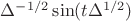 $\Delta^{-1/2}\sin (t\Delta^{1/2})$ $\Delta^{-1/2}\sin (t\Delta^{1/2})$