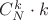 $C_N^k\cdot k$