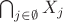 $\bigcap_{j\in \emptyset} X_j$
